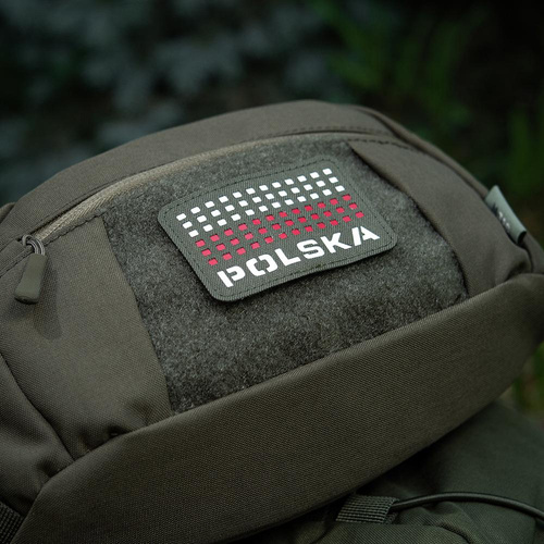 M-Tac - Vlajka a nápis Polsko - Laserem řezané - Pixely - Červená / zelená / bílá - 51007123
