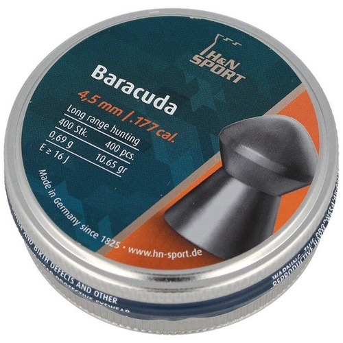H&N - Baracuda Airgun Pellets - 4,5 mm - 400 ks - 92184500004/400