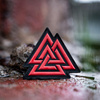 M-Tac - 3D PVC náplast Valknut - červená / černá - 51163233