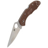 Spyderco - Nůž Delica® 4 FRN Flat Ground Brown - C11FPBN