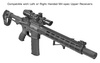 UTG - Chránič ruky pro AR15 Super Slim SD Free Float - 14'' - M-LOK - Mil-Spec - černý - MTU046XLM