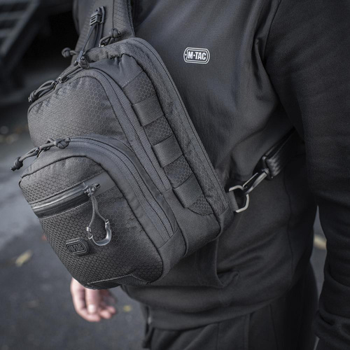 M-Tac - Cross Bag Slim Elite Hex - černá - 10210002