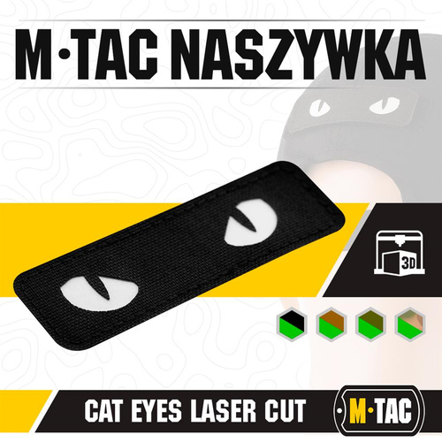 M-Tac - Morální nášivka - kočičí oči - laserem řezaná - černá - 51009299