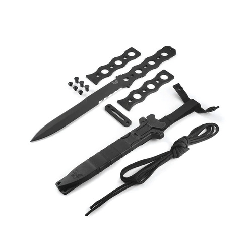 Benchmade - Taktický nůž SOCP - Dýka - CPM 3V - Cerakote - Černá - 185BK