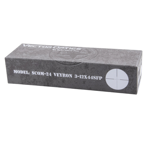 Vector Optics - Puškohled Veyron 3-12x44 Compact Scope - SFP - MPR-4 - Černá - SCOM-24