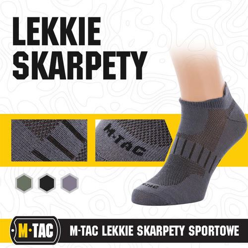 M-Tac - Letní sportovní ponožky - tmavě šedé - 30906012
