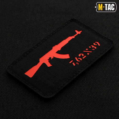 M-Tac - Laserem řezaná nášivka AKM 7.62x39 - černá/červená - 51110233