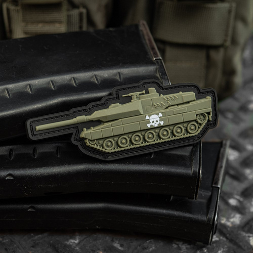 M-Tac - Nášivka na nádrž - 3D PVC - Lebka - Olive - 51338312