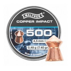 Walther - Airgun pellets Diabolo Walter Copper Impact - 4.5 mm - 500 pcs - 4.1933