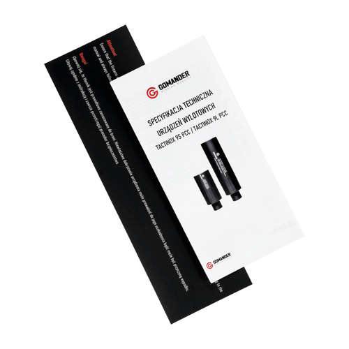 Gomander - Tlumič Hluku Zbraně Tactinox DT 9L PCC - 1/2x36 - FDE - TB0.9140_2-1_2x36