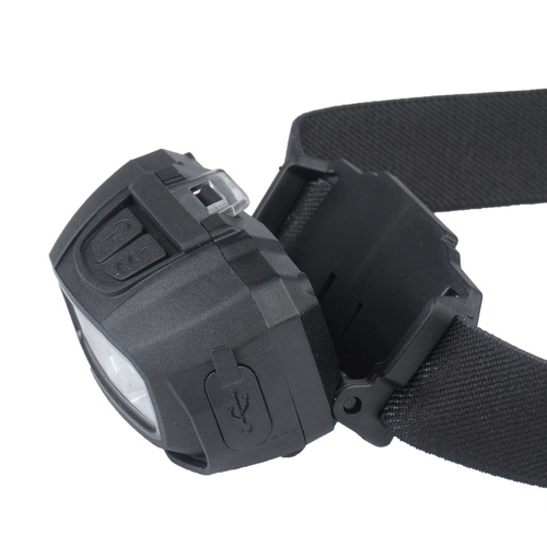 Mil-Tec - GC220 Dobíjecí čelovka - 220 lm - černá - 15172300