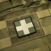 M-Tac - Medic Cross Square 3D PVC nášivka - olivová - 51124001
