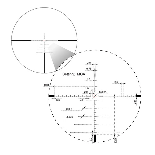 Vector Optics - Puškohled Sentinel 6-24x50 - 50 mm - FFP - SCFF-57