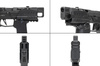 Strike Industries - Štít proti výbuchu pro pistole SMC Alfa/Bravo - Černý - SI-SMC-BS-S