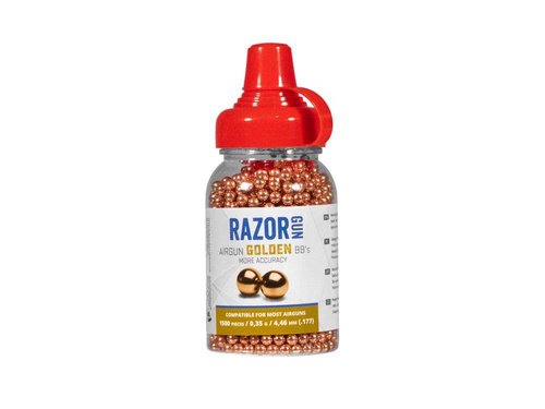 RazorGun - Kuličky do vzduchovky zlaté - 4,46 mm - 1500 ks - 337-000