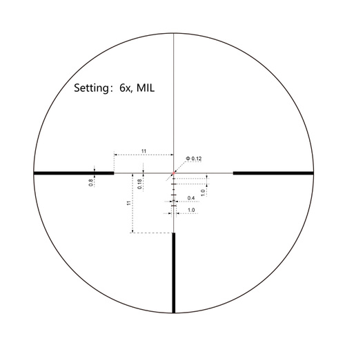 Vector Optics - Taktický puškohled Continental x6 - 1-6x24i - černý - SCOC-44