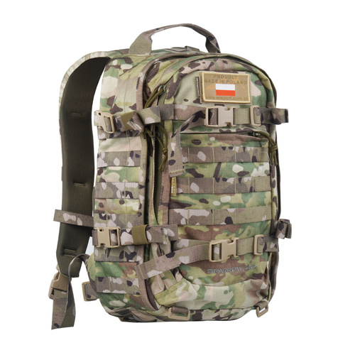 WISPORT - Batoh Sparrow 20 II se dvěma bočními kapsami - 20 + 10 l - Multicam