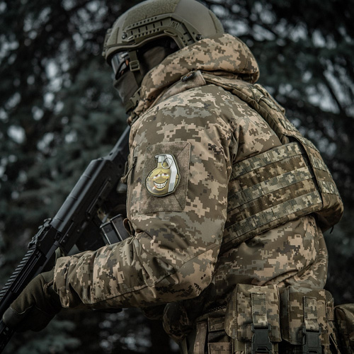 M-Tac - Nášivka Granát M67 s úsměvem v2 - PVC 3D - zelená - 51139200