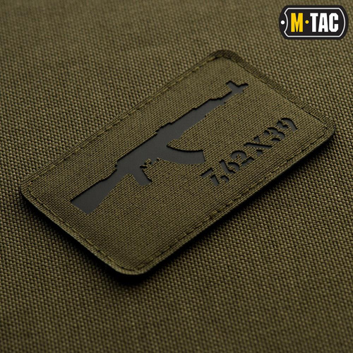 M-Tac - Laserem vyřezávaná nášivka AKM 7.62x39 - zelená/černá - 51110232