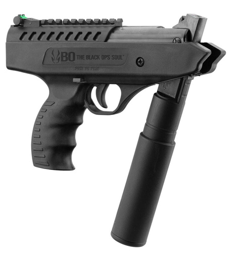 Black Ops - Tlumič hluku pro vzduchovky Langley - 4,5 mm - černý - CA0161