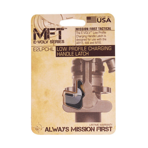 MFT - Nízkoprofilová nabíjecí rukojeť Tac Latch EvolV - AR-15 / M4 / M16 - černá - E2LPCHL-BL
