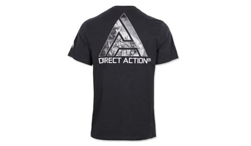 Direct Action - Tričko s logem D.A.® (#3) - Černá - TS-LDA3-CTN-BLK