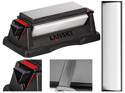 Lansky - Sada na broušení nožů na stolním kameni Tri-Stone - 2 x 6" - BS-TR100