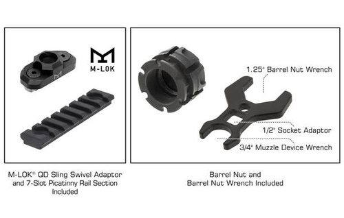 UTG - Chránič ruky pro AR15 Super Slim SD Free Float - 14'' - M-LOK - Mil-Spec - černý - MTU046XLM