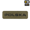 M-Tac - nášivka Polsko 25x80 - laserem řezaná - černá / zelená Ranger - 51004123