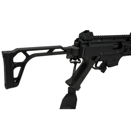 Strike Industries - Zadní deska adaptéru pažby Scorpion EVO3 - černá - SI-CEVO-SA-QD-BK