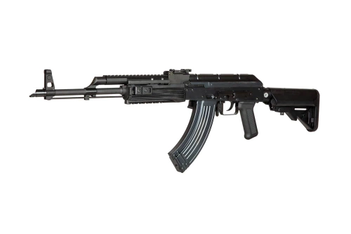 WE - Replika karabiny ASG AKM PMC WE-R015 - Plynová pumpa - Otevřený závěr - Ocel - Černá - WET-02-002323