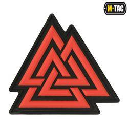 M-Tac - 3D PVC náplast Valknut - červená / černá - 51163233