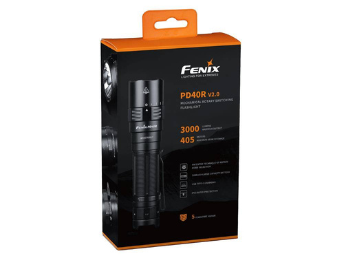 Fenix - LED svítilna - 3000 lumenů - 5000 mAh - černá - PD40R V2.0