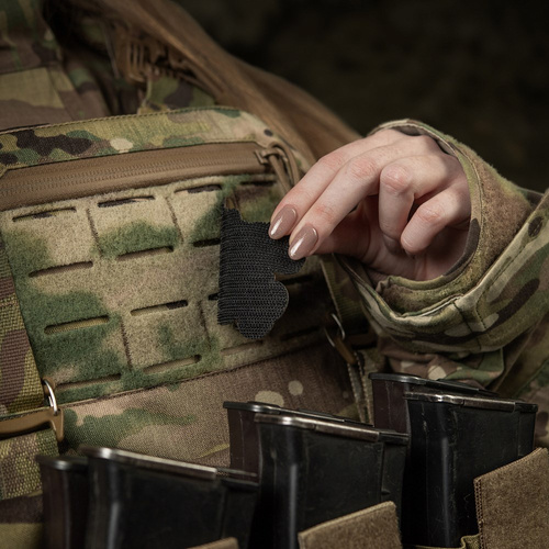 M-Tac - Obrysová nášivka kočičky - výšivka - žlutá a modrá mašle - MultiCam - 51386208