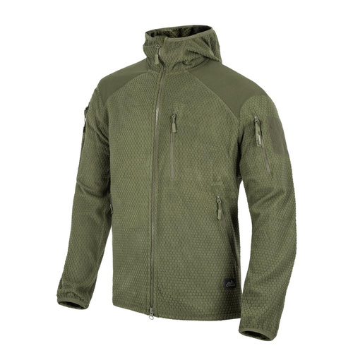 Helikon - Bunda s kapucí Alpha - Olive Green - BL-ALH-FG-02