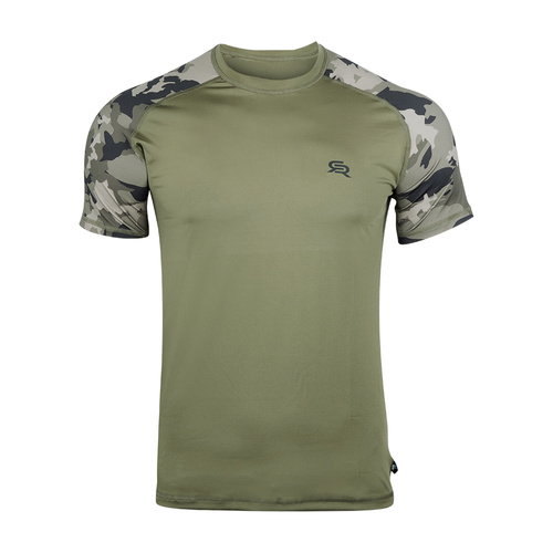 Rough Radical - Termoaktivní tričko Furious Army - Khaki / Moro