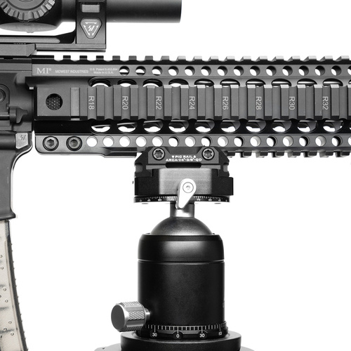 Strike Industries - Adaptér pro Picatinny Arca také 1/4" a 3/8" - QD závěs - SI-ARCA-TRI-PADA-BK