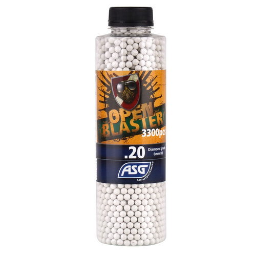 Blaster - Biologicky odbouratelné kuličky Airsoft Open Blaster - 0,20 g - 3300 ran - 19419