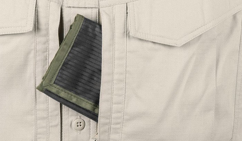 Helikon - Košile Defender Mk2 - Krátký rukáv - PolyCo Ripstop - Khaki - KO-DS2-PR-13