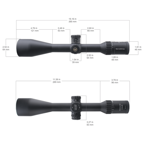 Vector Optics - Puškohled Continental x8 4-32 SFP ED Zero Stop - 56 mm - černý - SCOL-T51