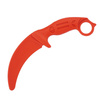 K25 - Tréninkový nůž Karambit - červený - 32335