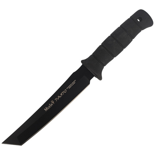 Muela - Taktický nůž - X50CrMoV15 - černý - TANTO-19N