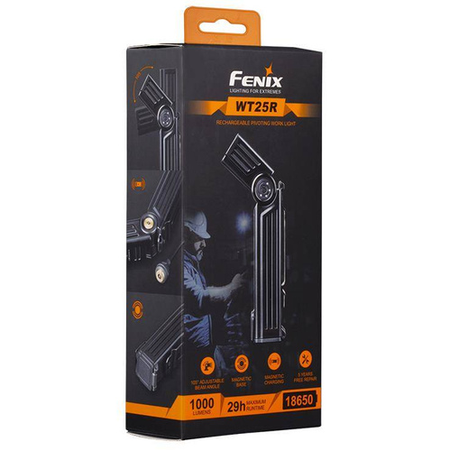 Fenix - LED svítilna WT25R s dobíjecí baterií 3400 mAh - 1000 lumenů