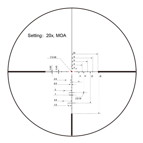 Vector Optics - Puškohled Continental x8 3-24 SFP ED - 56 mm - černý - SCOL-50