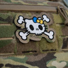 M-Tac - Kitty Patch - výšivka - žlutá a modrá mašle - MultiCam - 51387008