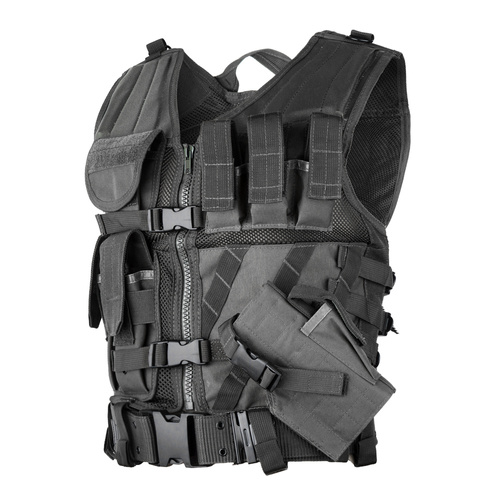 Mil-Tec - Taktická vesta USMC - černá - 10720002