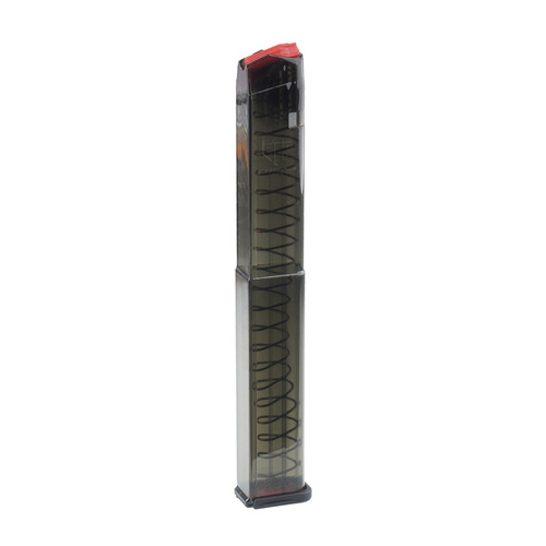 ETS - Polymerový zásobník pro Glock 17 / 18 / 19 / 19X / 26 / 34 / 45 - 9x19mm - 40 nábojů - Carbon Smoke Series - SMK-GLK-18-40