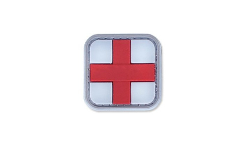 4TAC - PVC nášivka - Medic Cross - bílo-červená