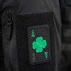 M-Tac - nášivka Lucky Card - Cordura 500D - Clover - černá - 51391002