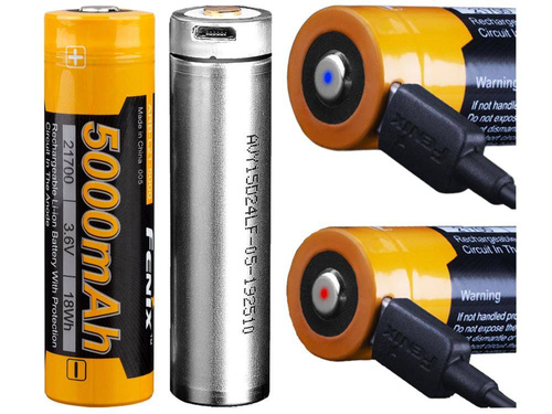 Fenix - 21700 5000 mAh 3,6 V Li-Ion akumulátor - USB-C - ARB-L21-5000U